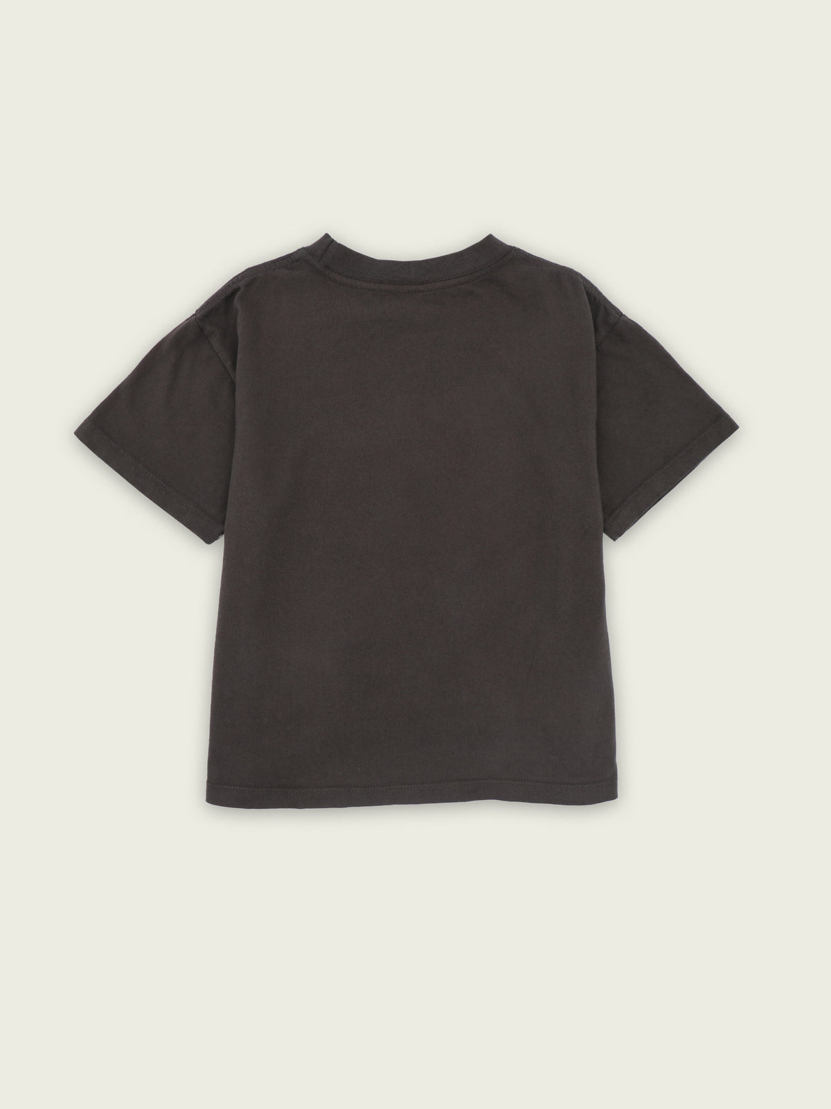 Back of black heavyweight cotton Wild at Heart T-shirt